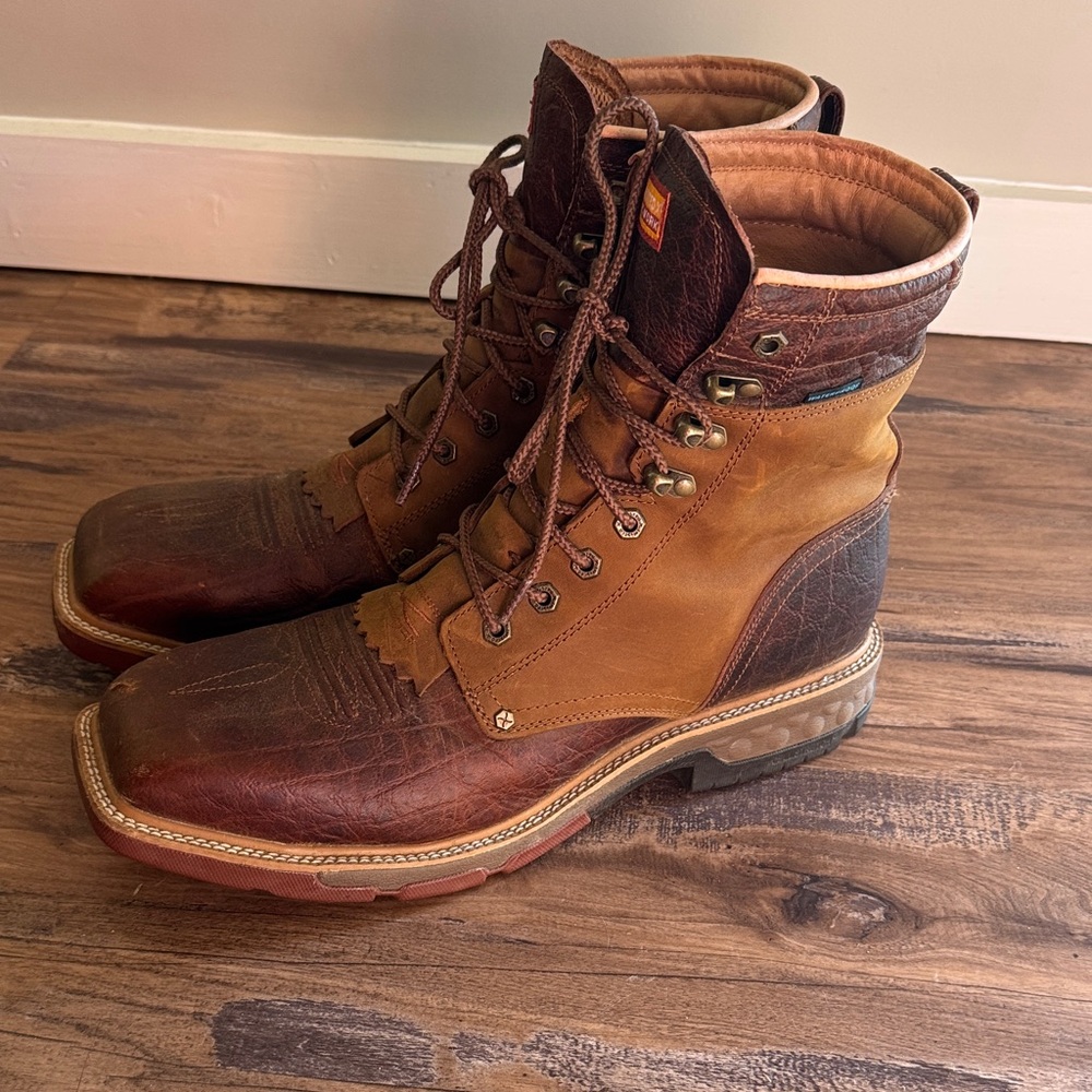 Twisted X Men's Brown Leather lacer Boots